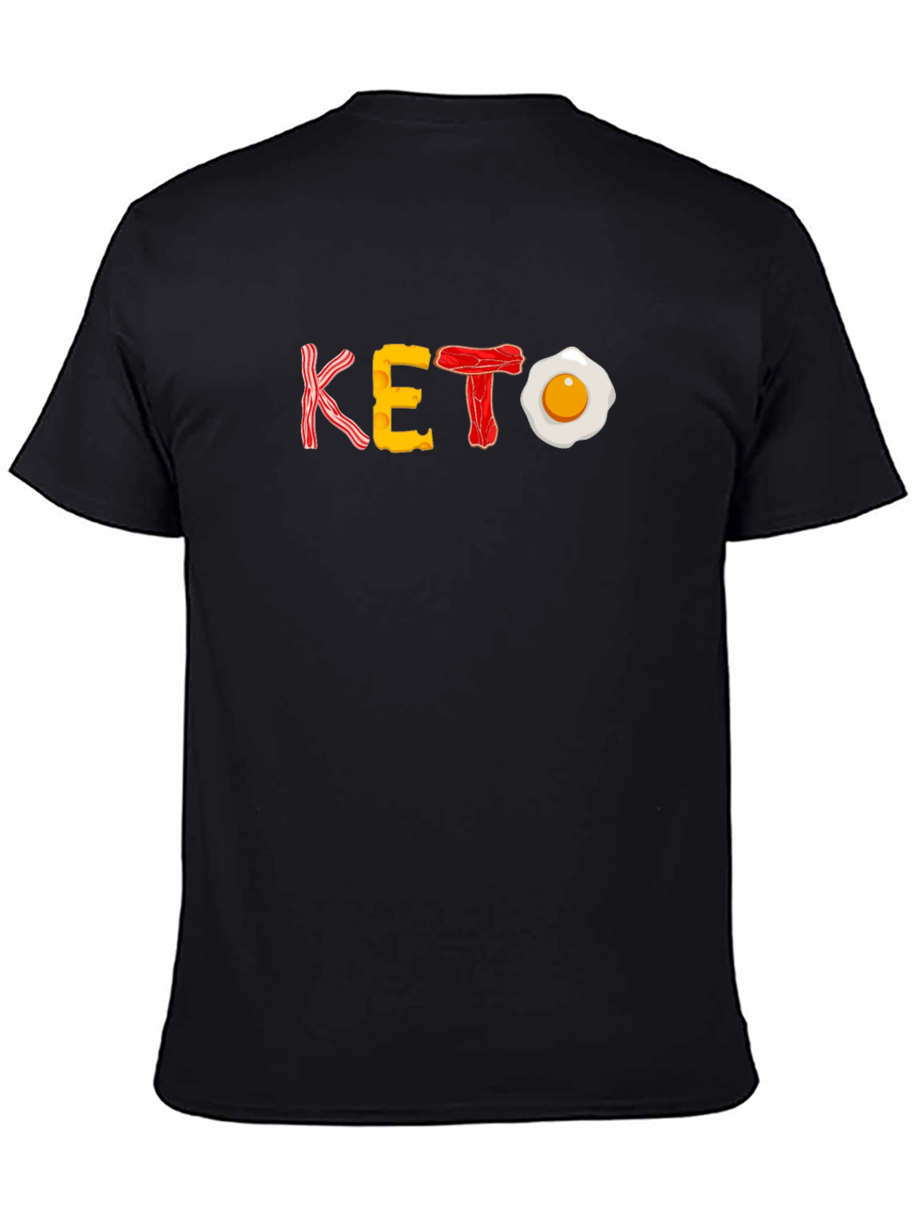 Keto Diet T-Shirt - Bacon Egg Cheese Design