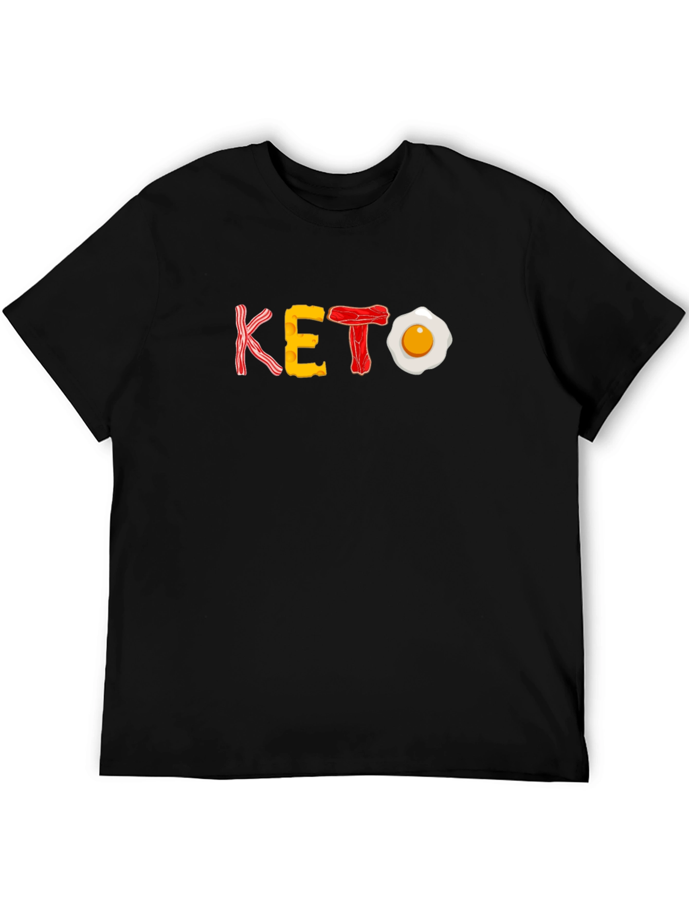 Keto Diet T-Shirt - Bacon Egg Cheese Design