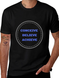 Motivational Graphic Tee - Conceive Believe Achieve