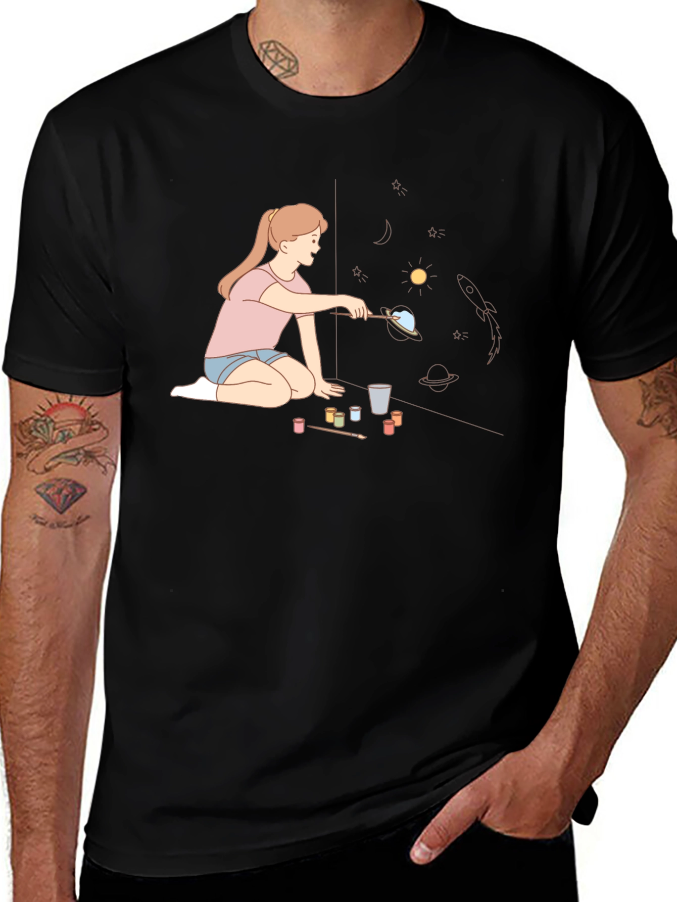 Space Painting Tee