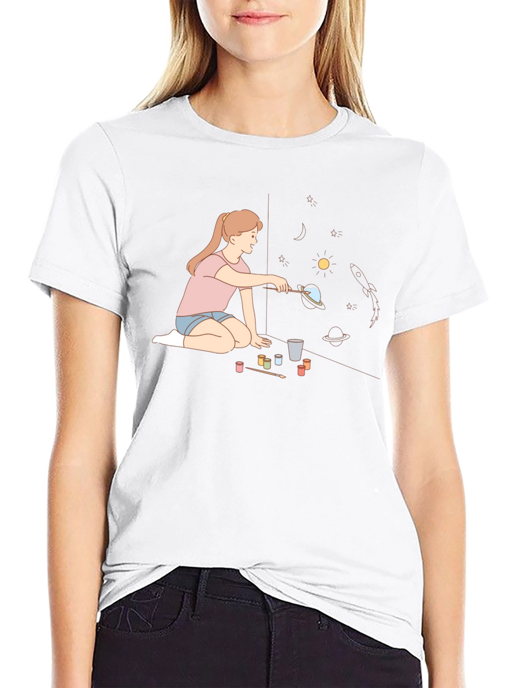 Space Painting Tee