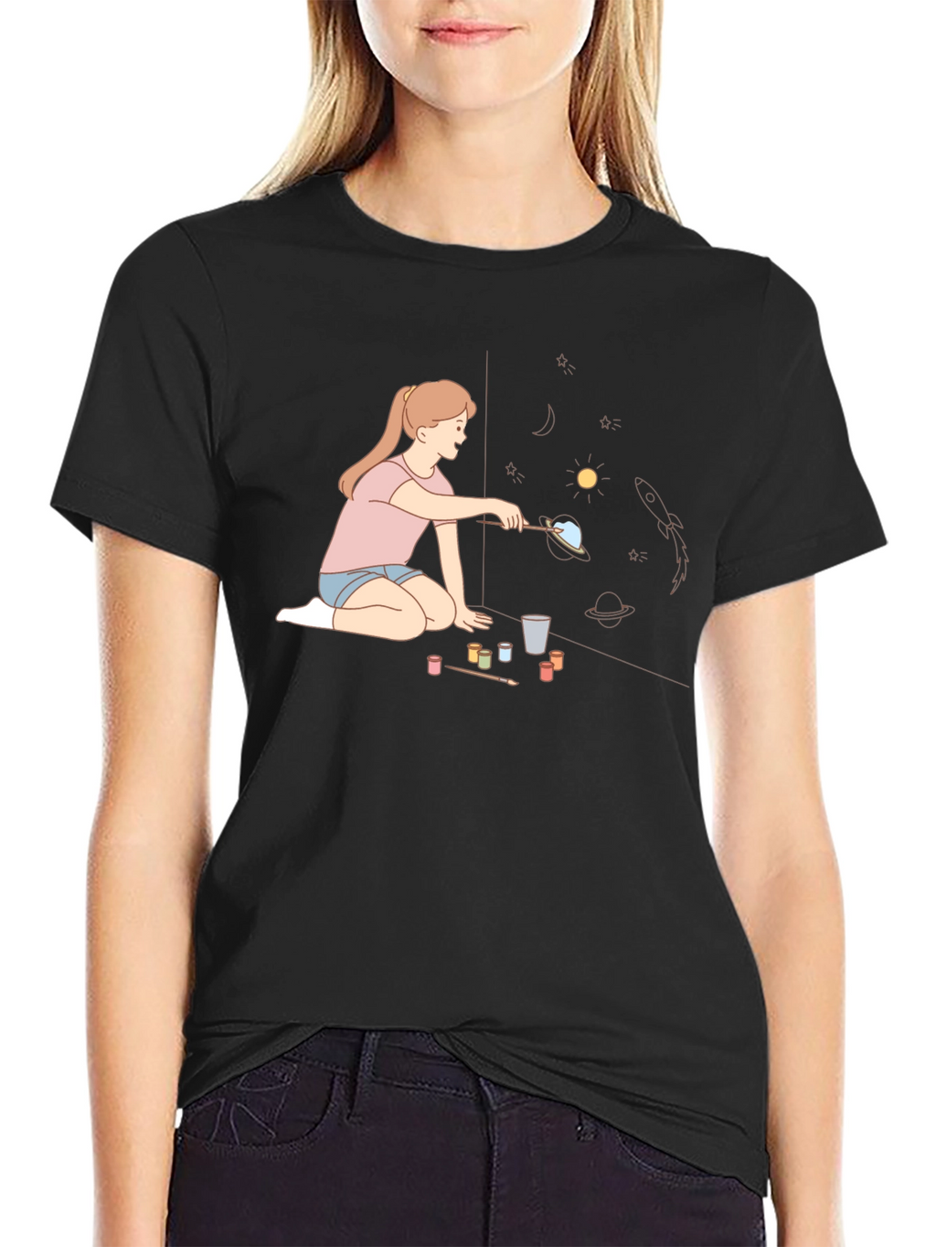 Space Painting Tee