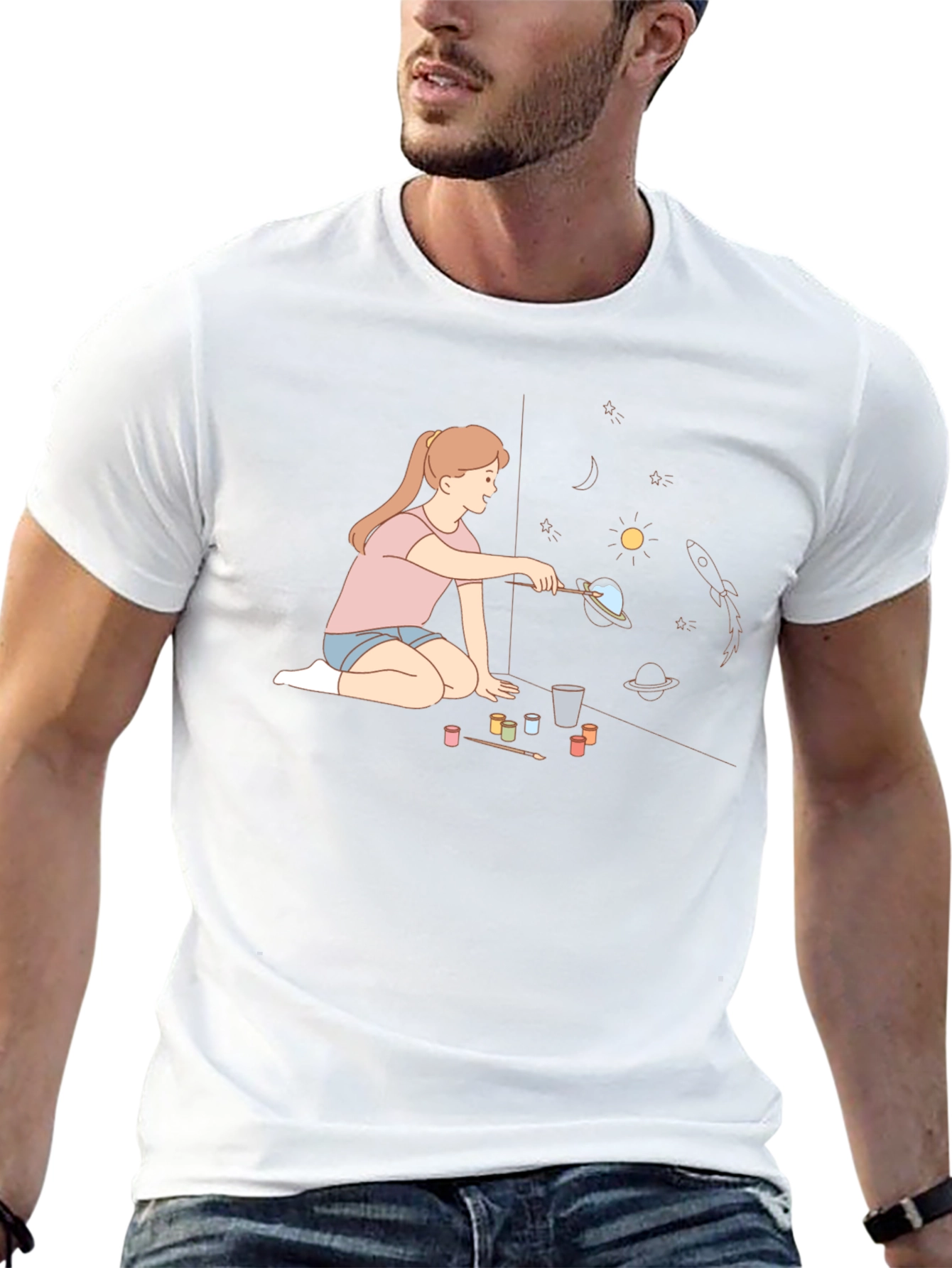 Space Painting Tee