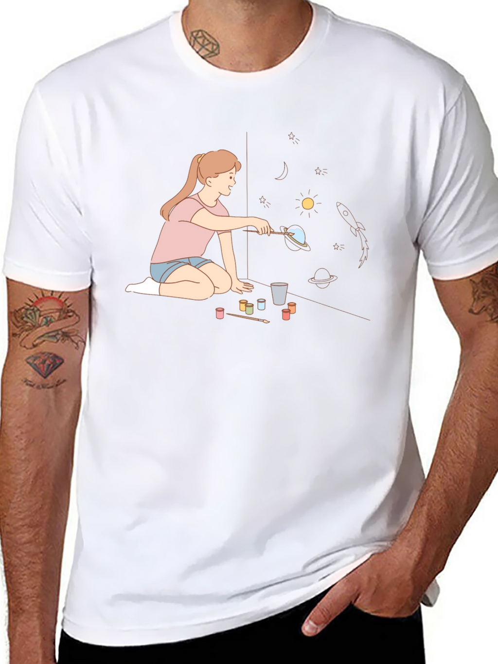 Space Painting Tee