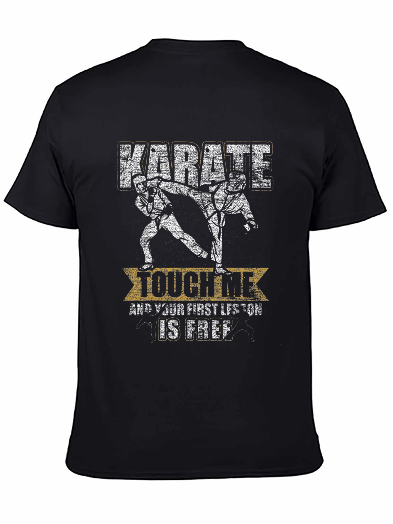 Karate Touch Me Funny Graphic T-Shirt