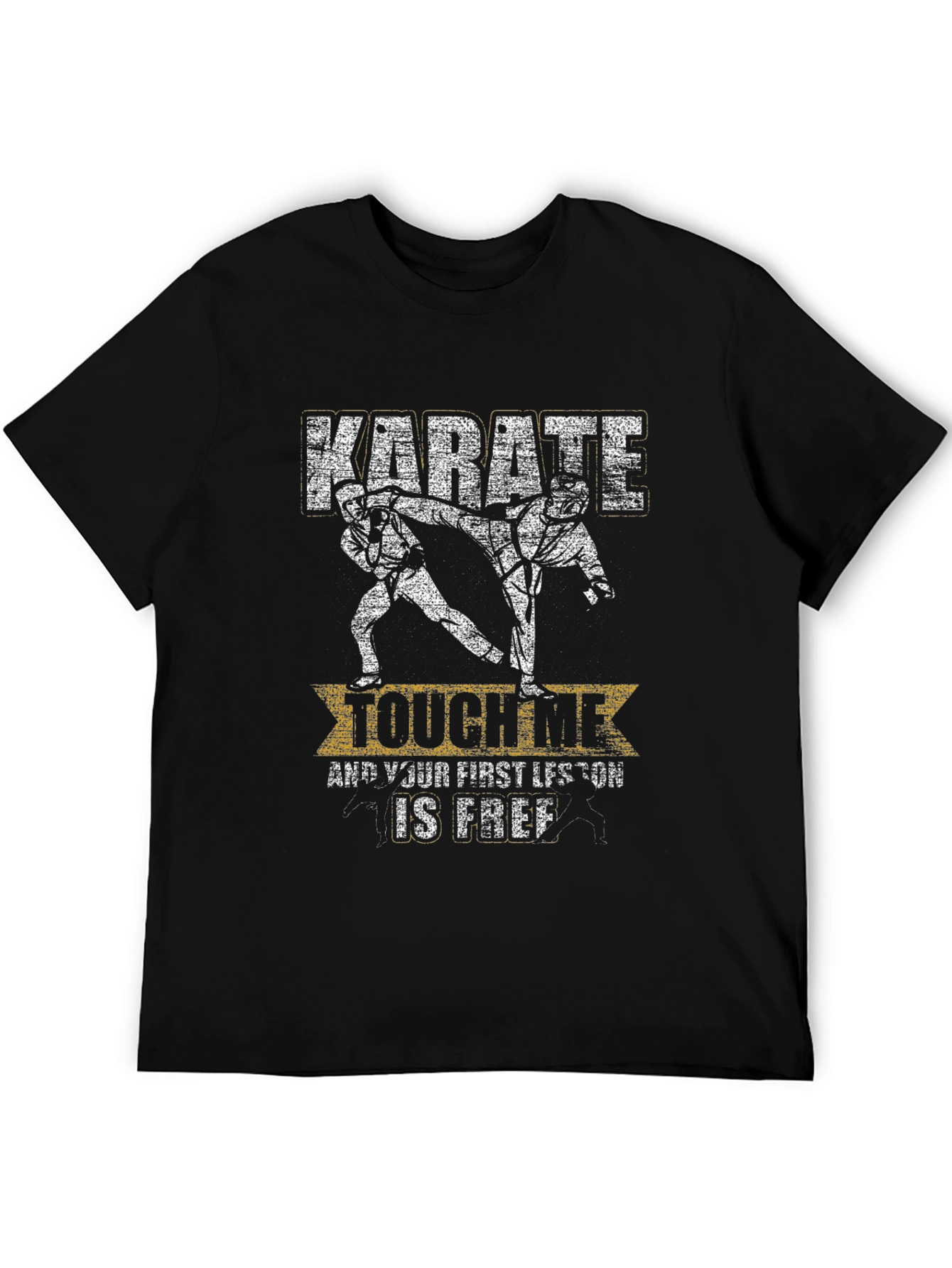 Karate Touch Me Funny Graphic T-Shirt
