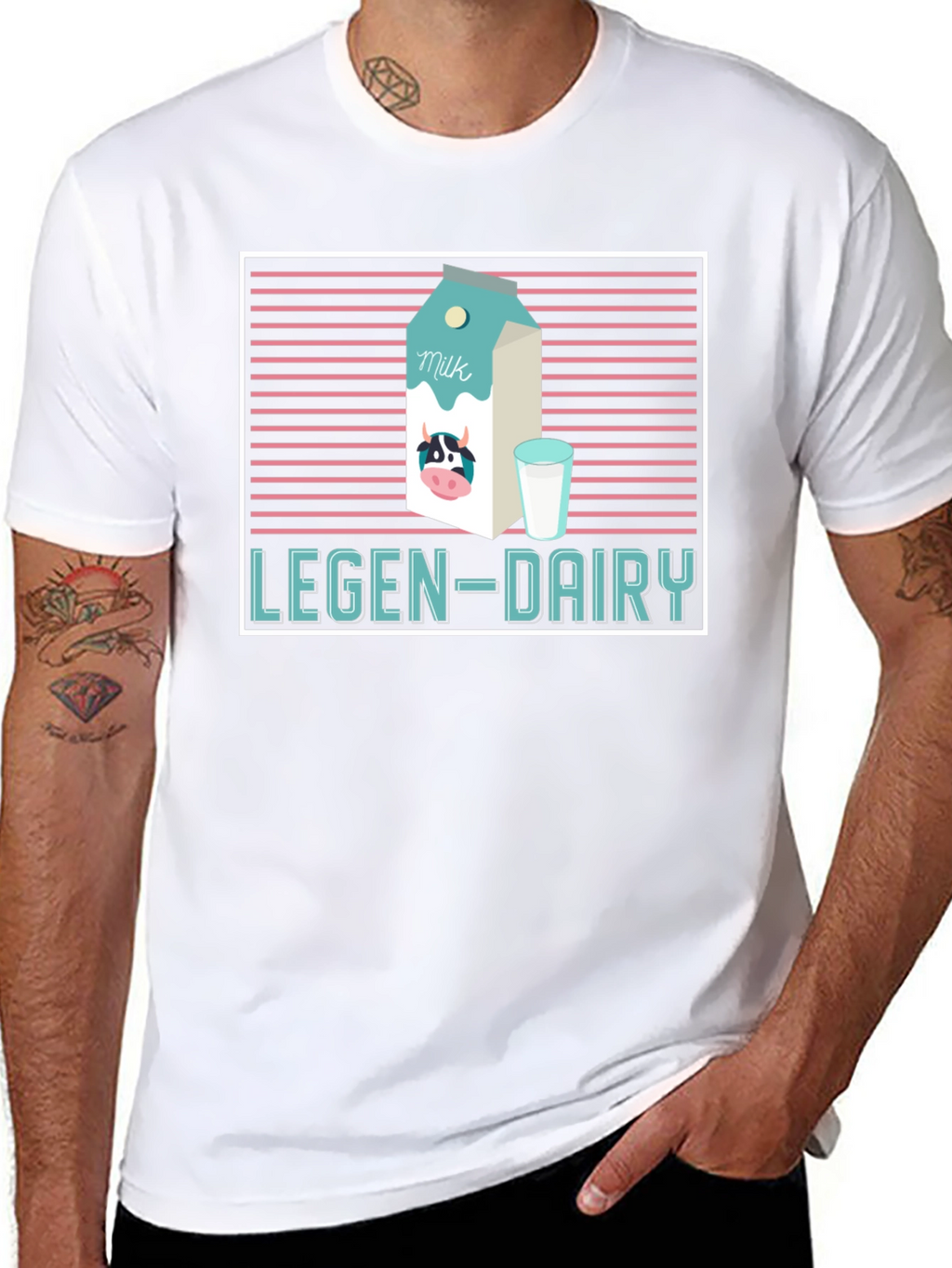 Legen-Dairy Graphic Tee - Milk Lovers T-Shirt