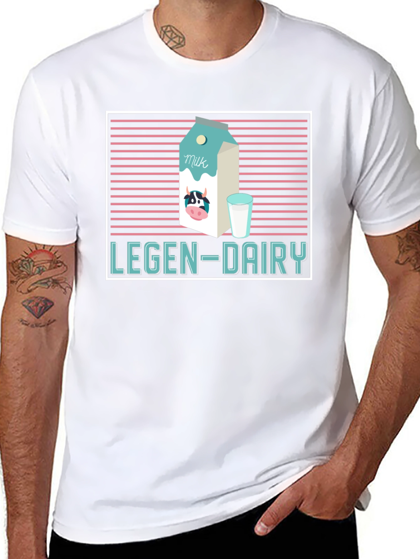 Legen-Dairy Graphic Tee - Milk Lovers T-Shirt