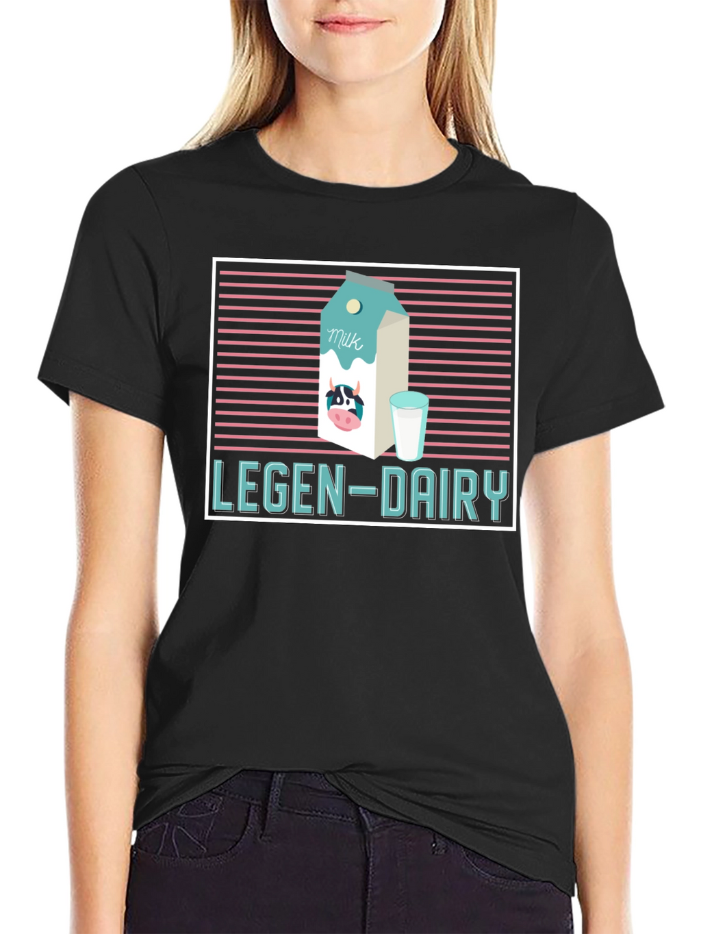 Legen-Dairy Graphic Tee - Milk Lovers T-Shirt