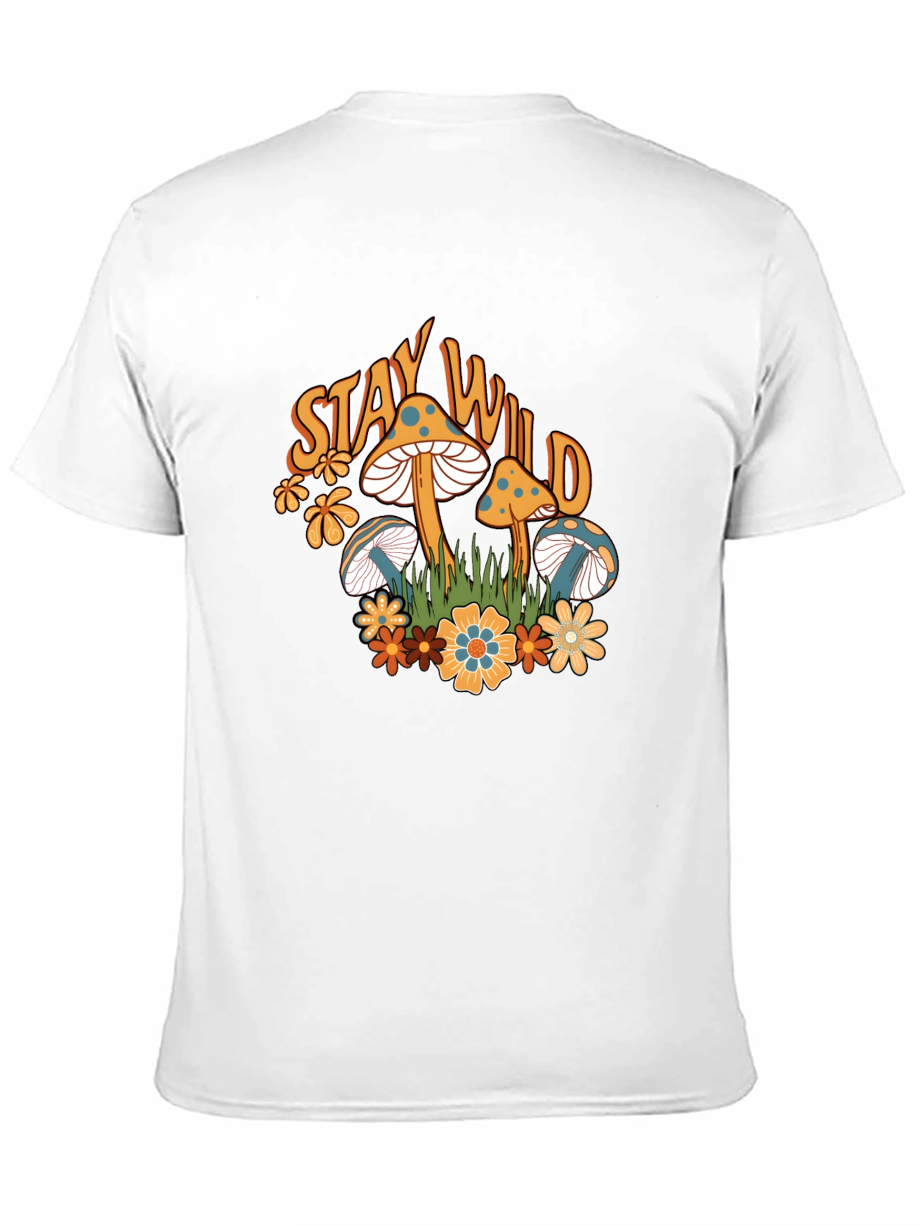 Stay Wild Mushroom Graphic T-Shirt