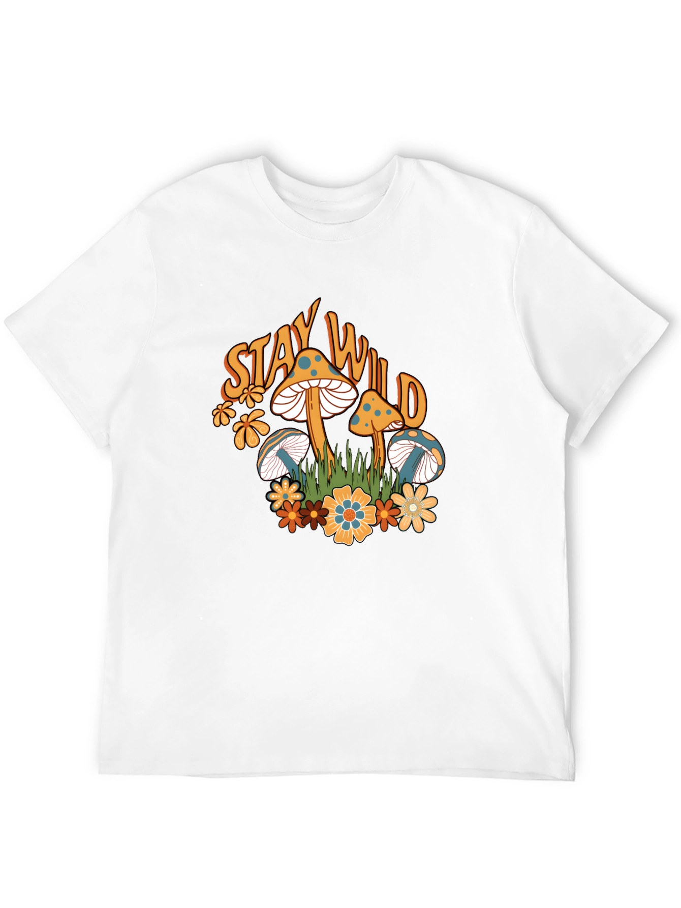 Stay Wild Mushroom Graphic T-Shirt