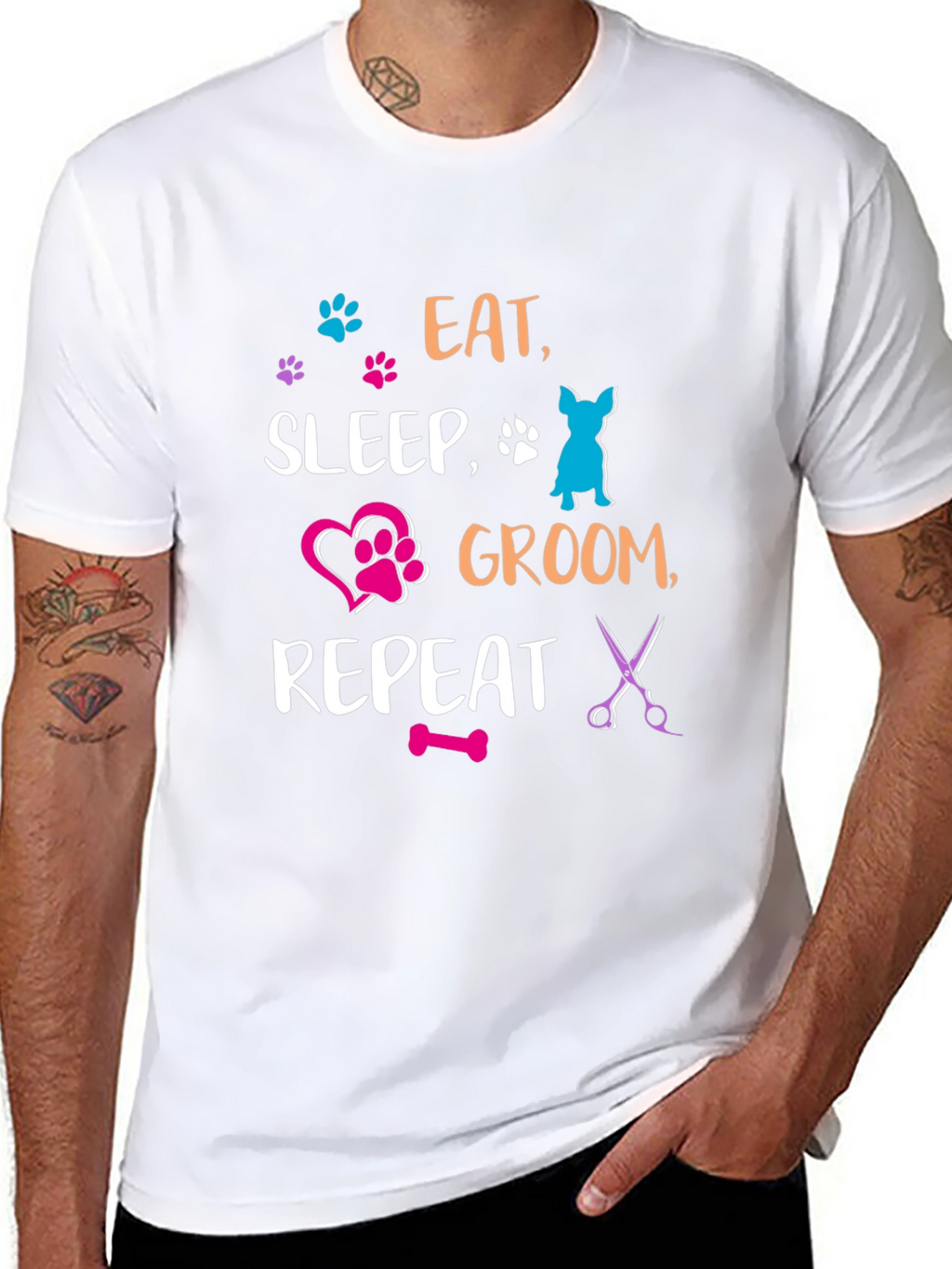 Eat Sleep Groom Repeat T-Shirt