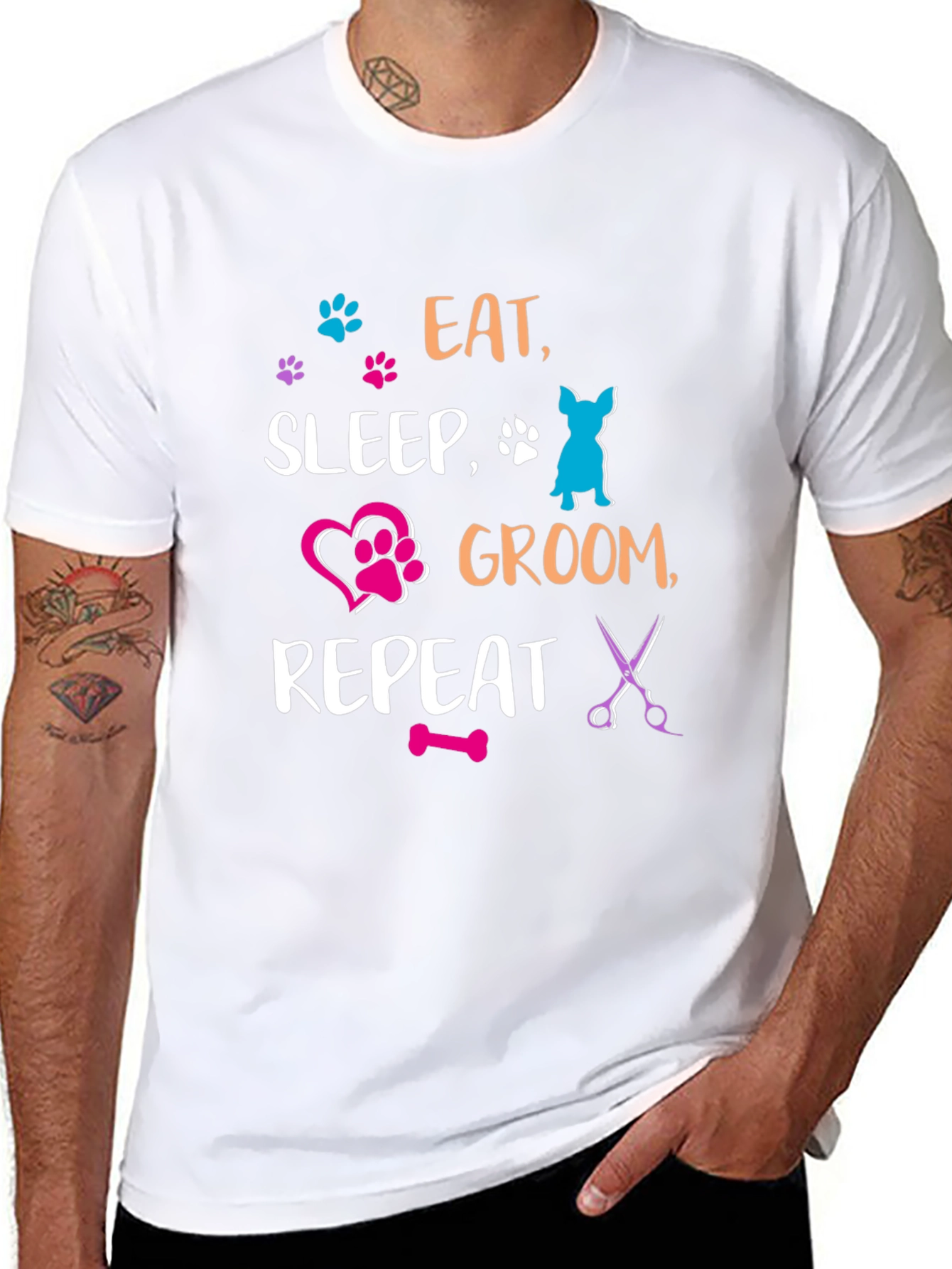 Eat Sleep Groom Repeat T-Shirt