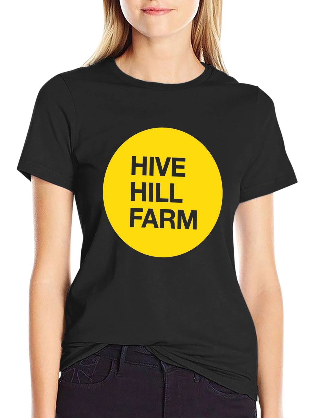 Hive Hill Farm T-Shirt - Black Crew Neck Tee