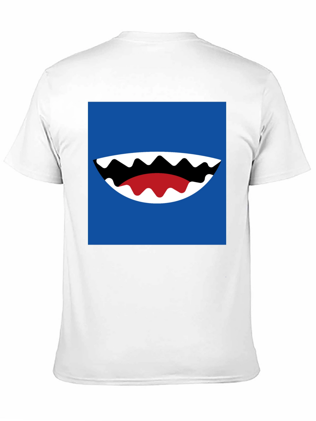 Cartoon Shark Mouth Graphic Tee - Mens Black T-Shirt