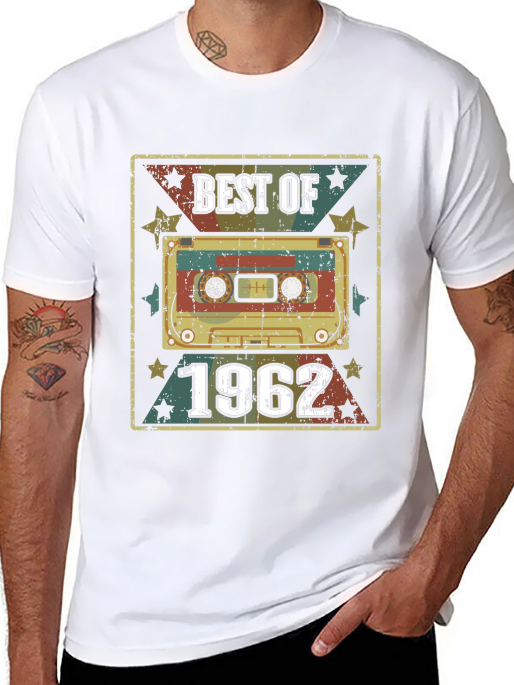 Best of 1962 Retro Cassette Graphic T-Shirt