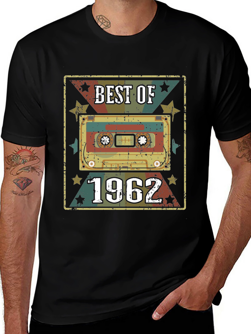 Best of 1962 Retro Cassette Graphic T-Shirt