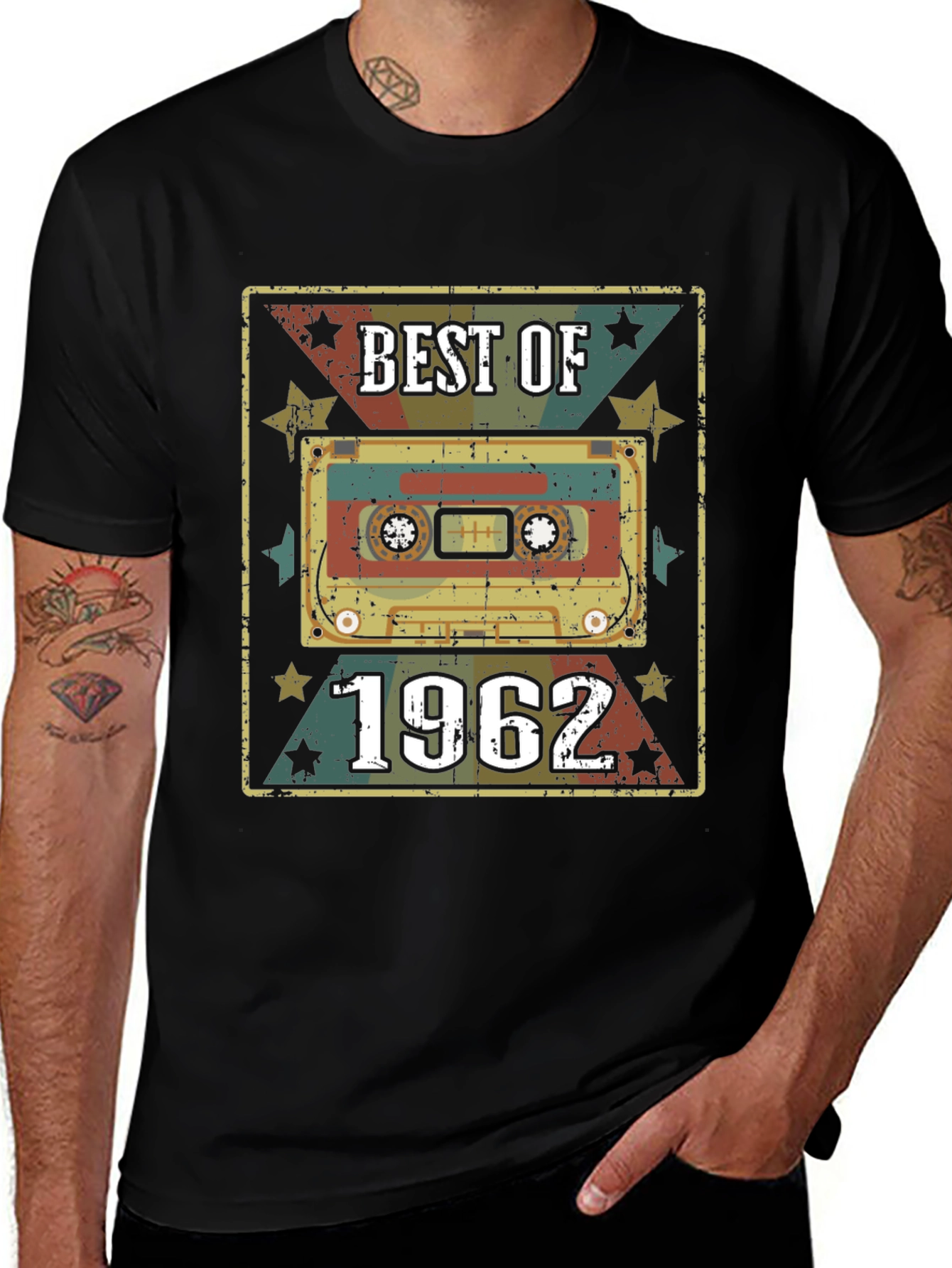 Best of 1962 Retro Cassette Graphic T-Shirt