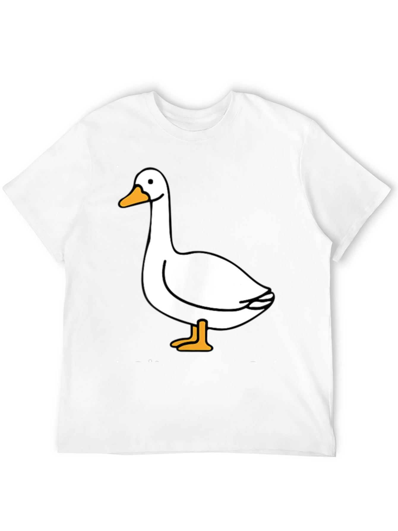Goose Graphic Tee - Black Cotton T-Shirt