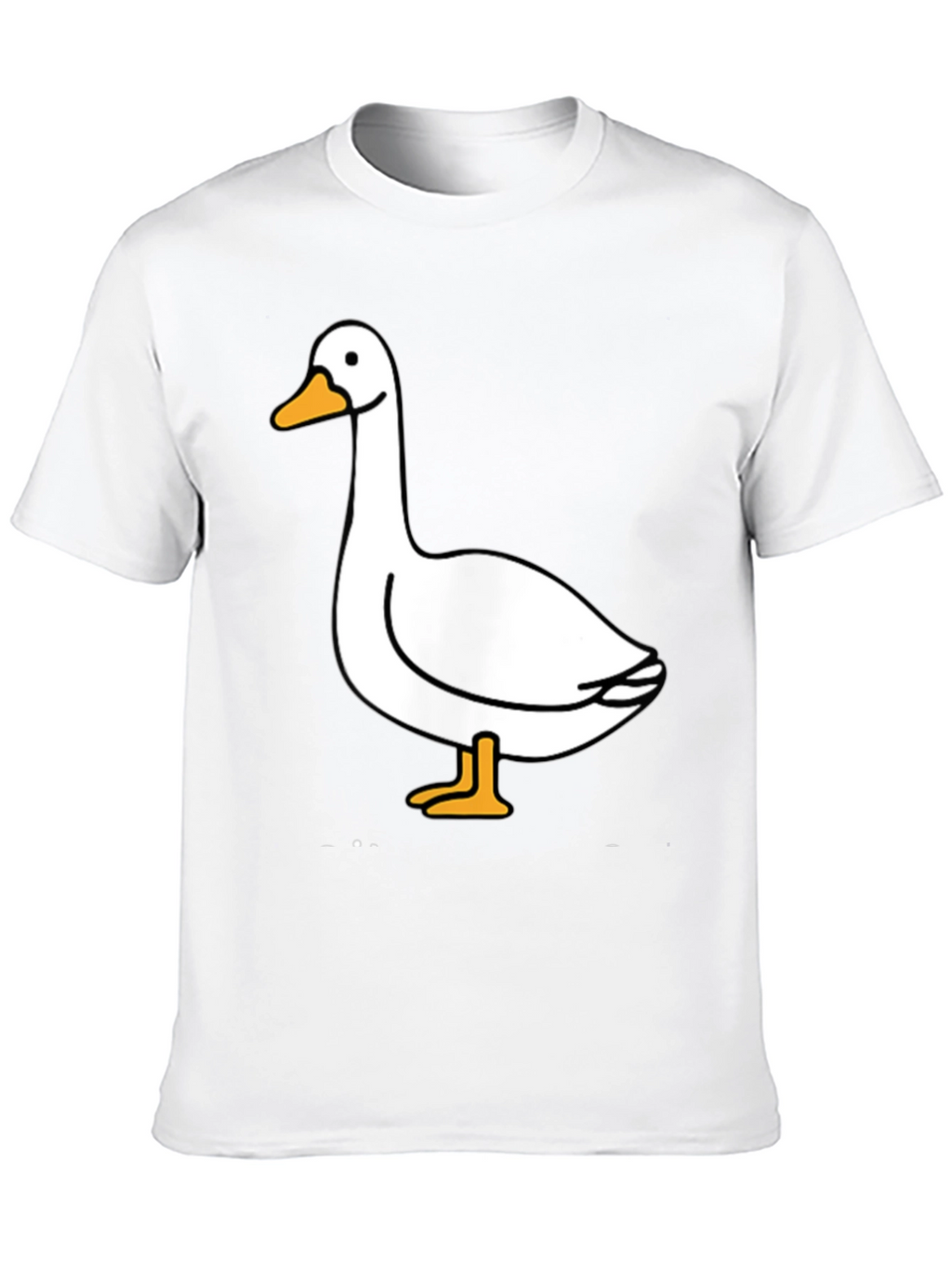 Goose Graphic Tee - Black Cotton T-Shirt