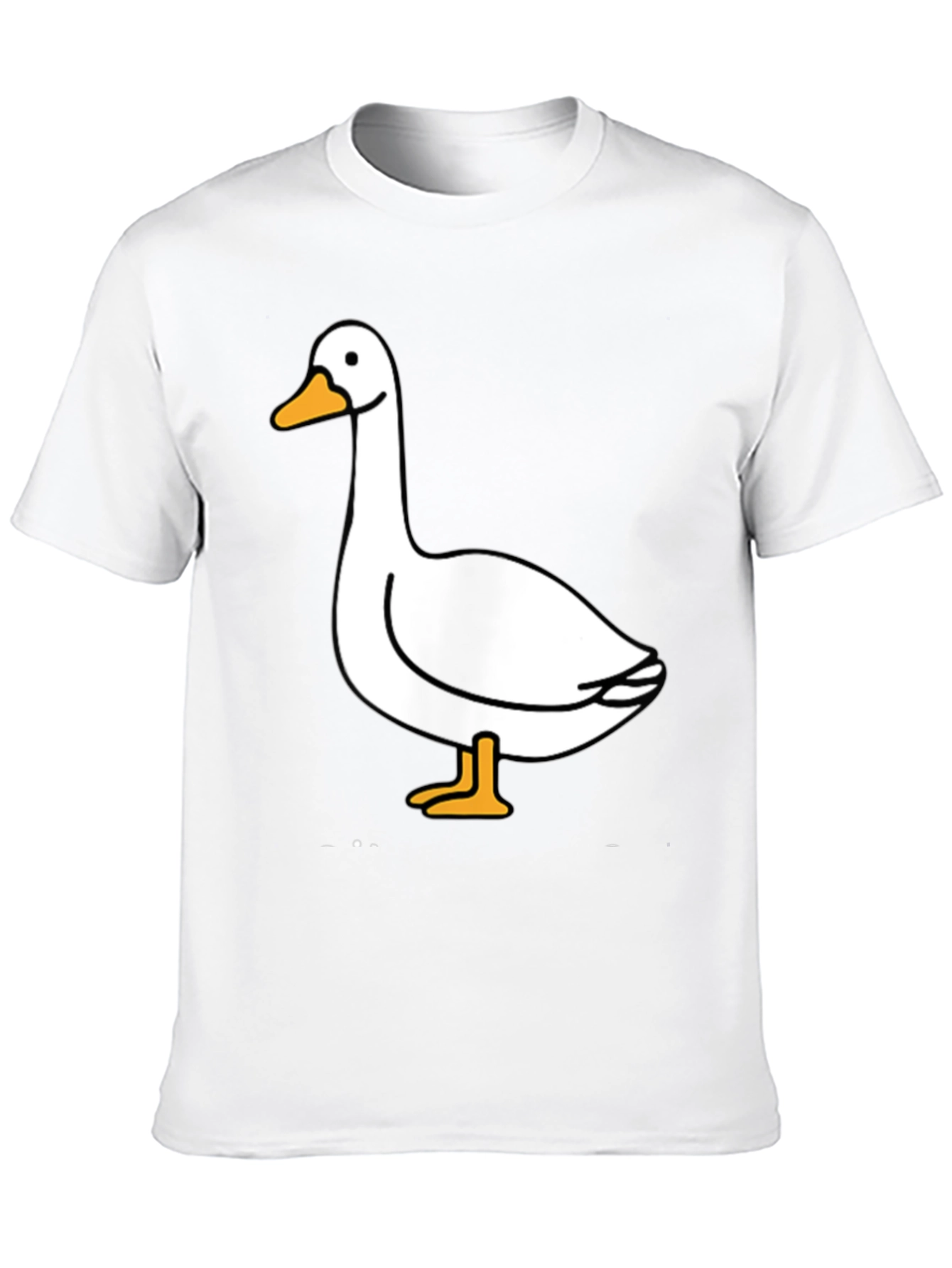 Goose Graphic Tee - Black Cotton T-Shirt