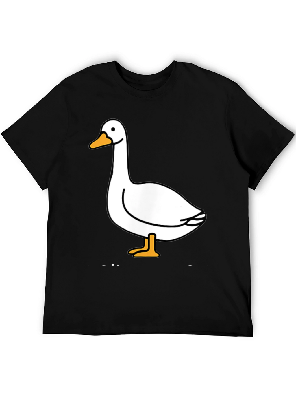 Goose Graphic Tee - Black Cotton T-Shirt