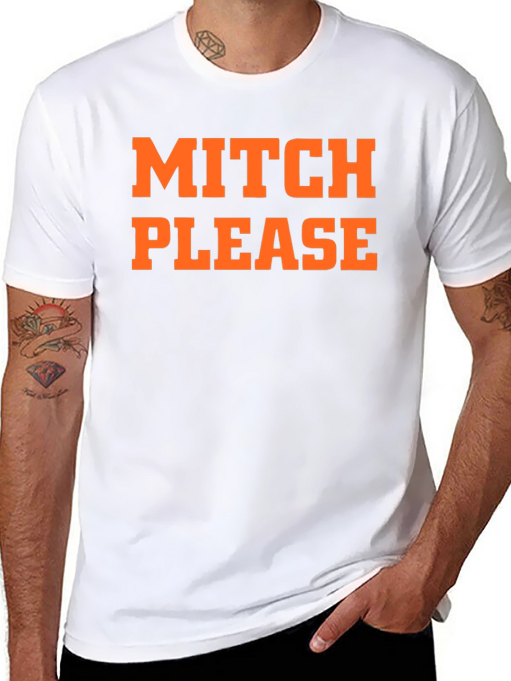 Mitch Please Graphic Tee - Trendy Slogan T-Shirt