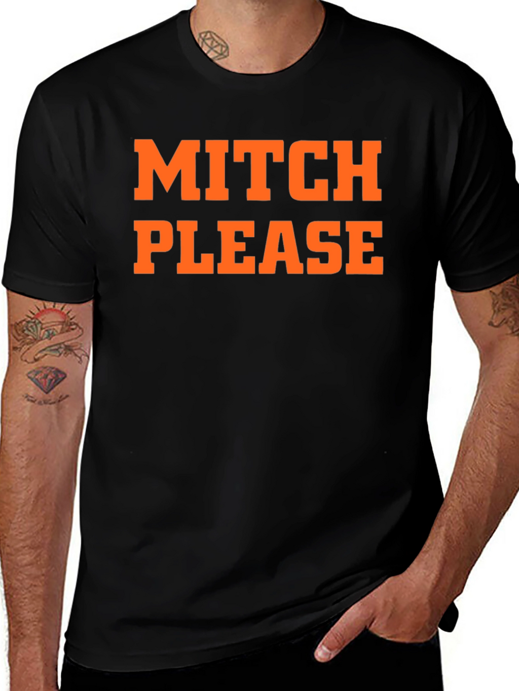 Mitch Please Graphic Tee - Trendy Slogan T-Shirt