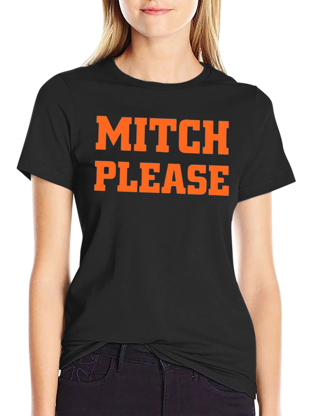Mitch Please Graphic Tee - Trendy Slogan T-Shirt