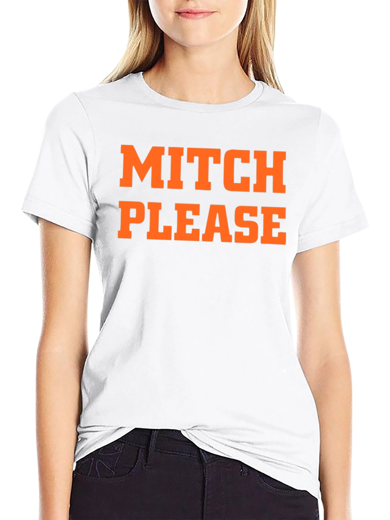 Mitch Please Graphic Tee - Trendy Slogan T-Shirt