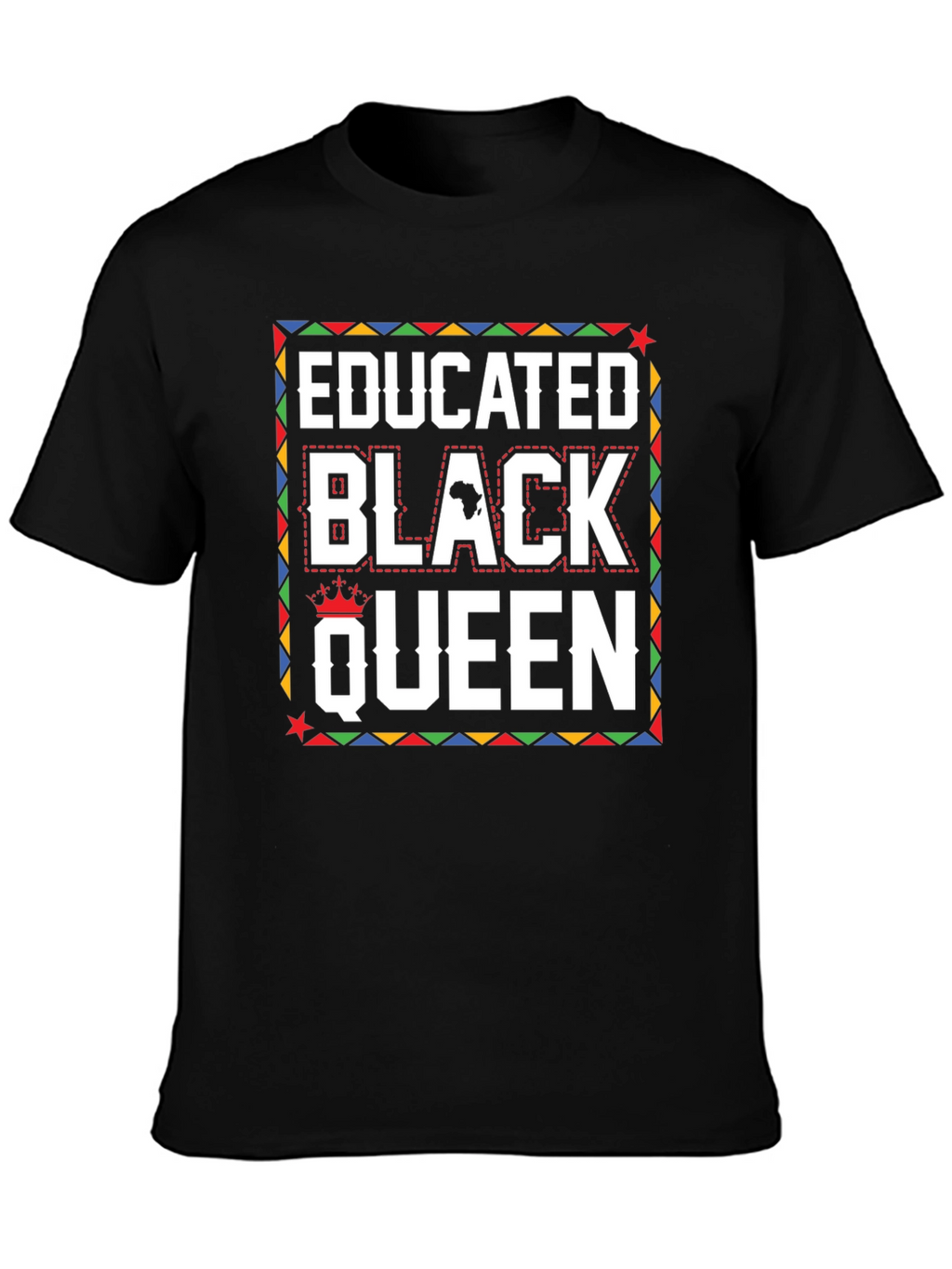 Educated Black Queen Graphic T-Shirt