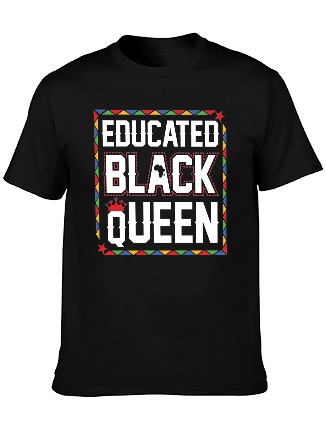 Educated Black Queen Graphic T-Shirt