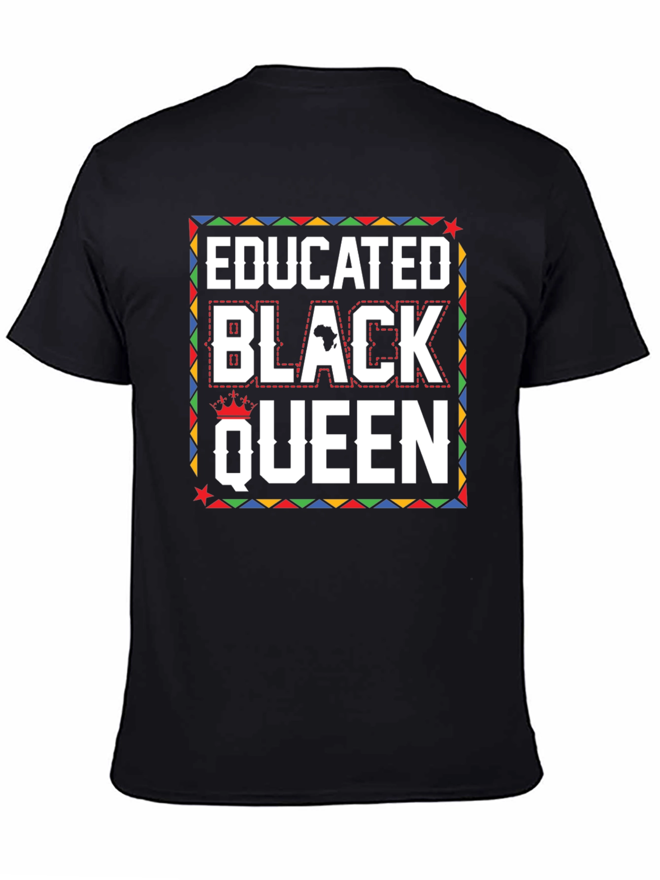 Educated Black Queen Graphic T-Shirt