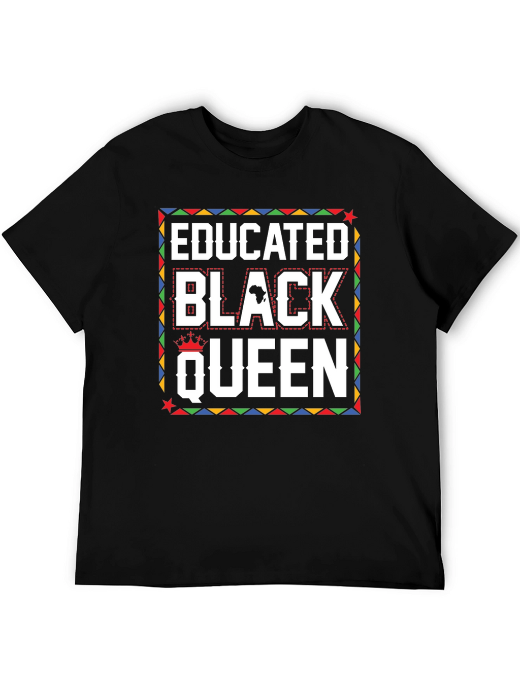 Educated Black Queen Graphic T-Shirt