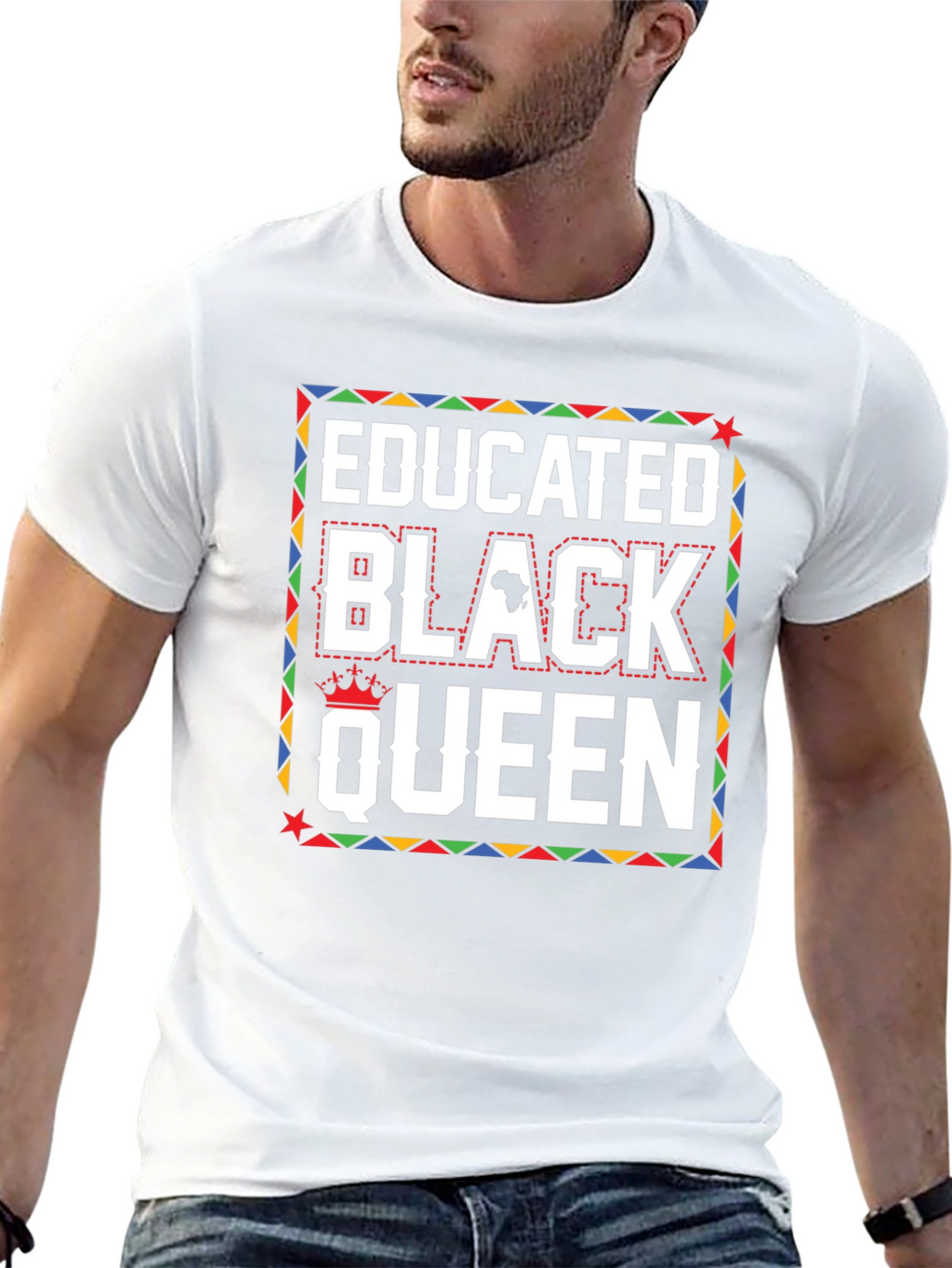 Educated Black Queen Graphic T-Shirt