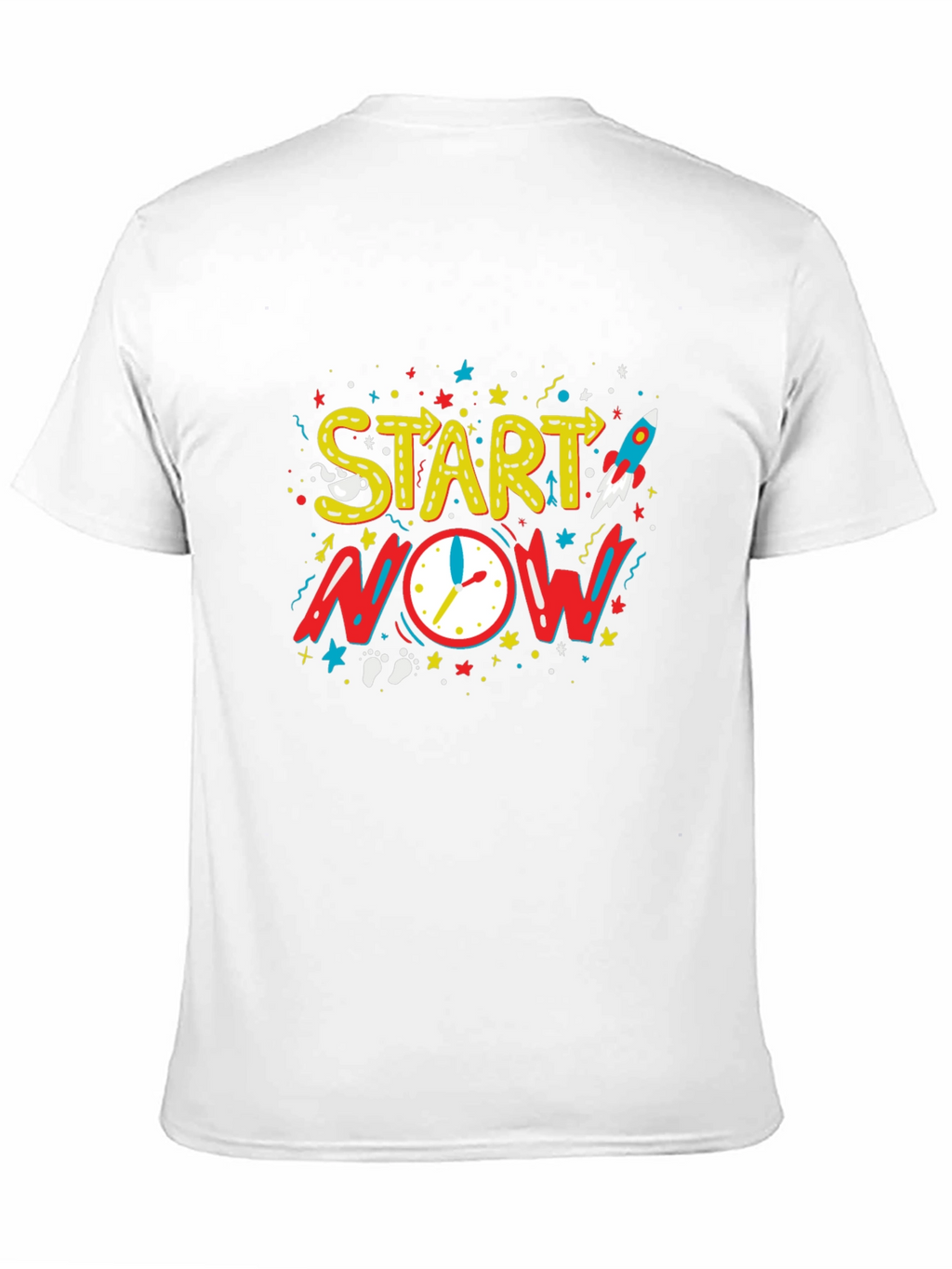 Start Now Graphic Tee - Motivational Black T-Shirt