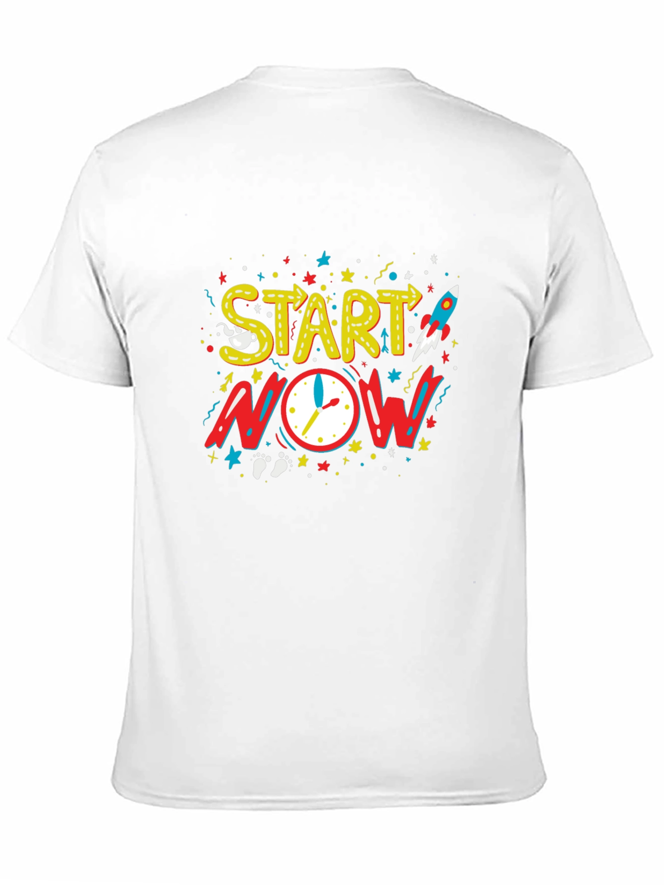 Start Now Graphic Tee - Motivational Black T-Shirt
