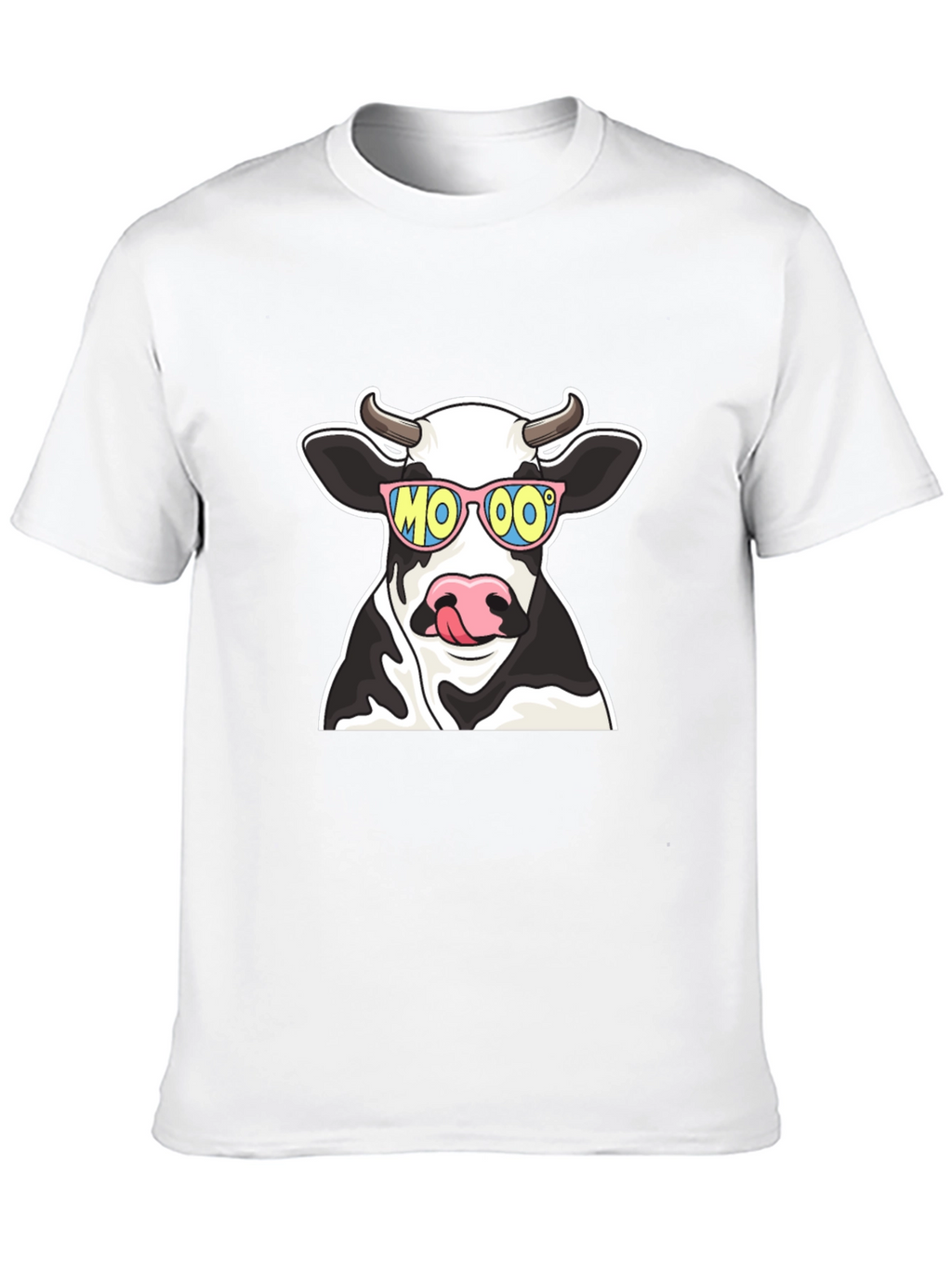 Cool Cow MOOO T-Shirt - Black Cotton Tee