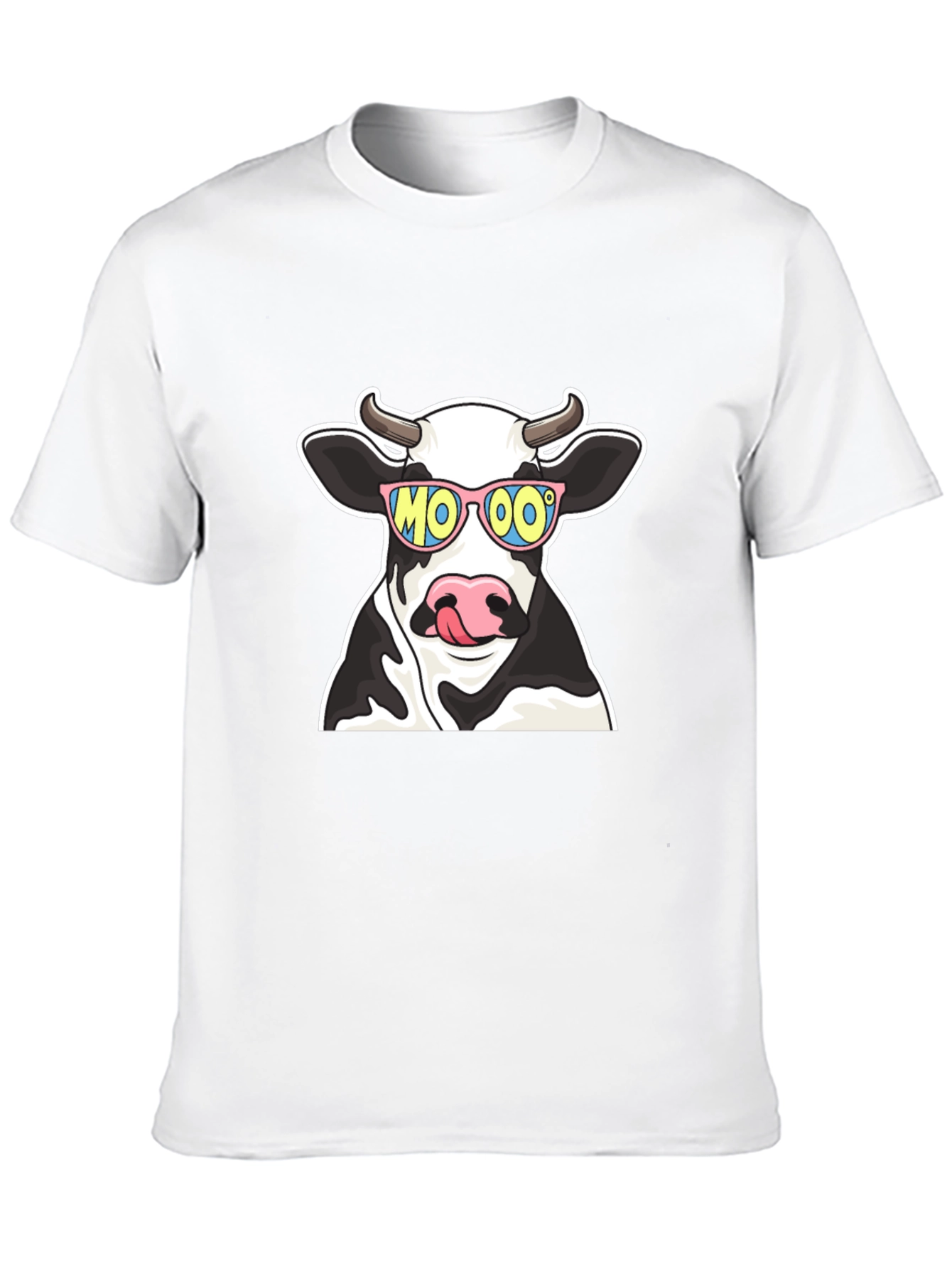 Cool Cow MOOO T-Shirt - Black Cotton Tee