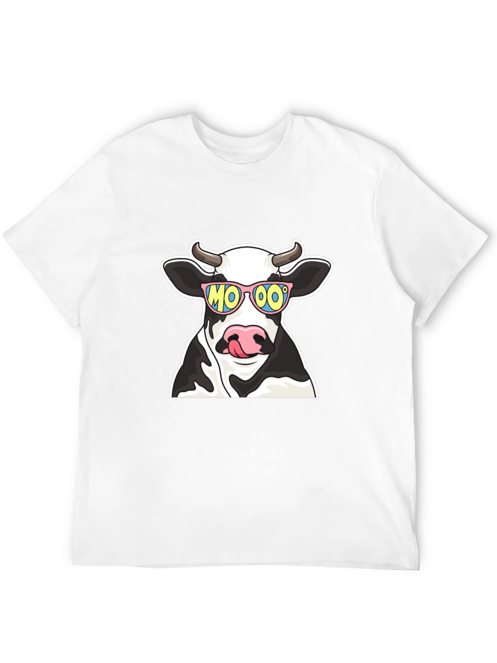 Cool Cow MOOO T-Shirt - Black Cotton Tee