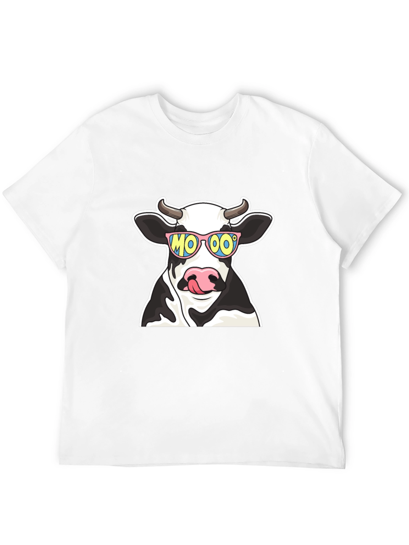 Cool Cow MOOO T-Shirt - Black Cotton Tee