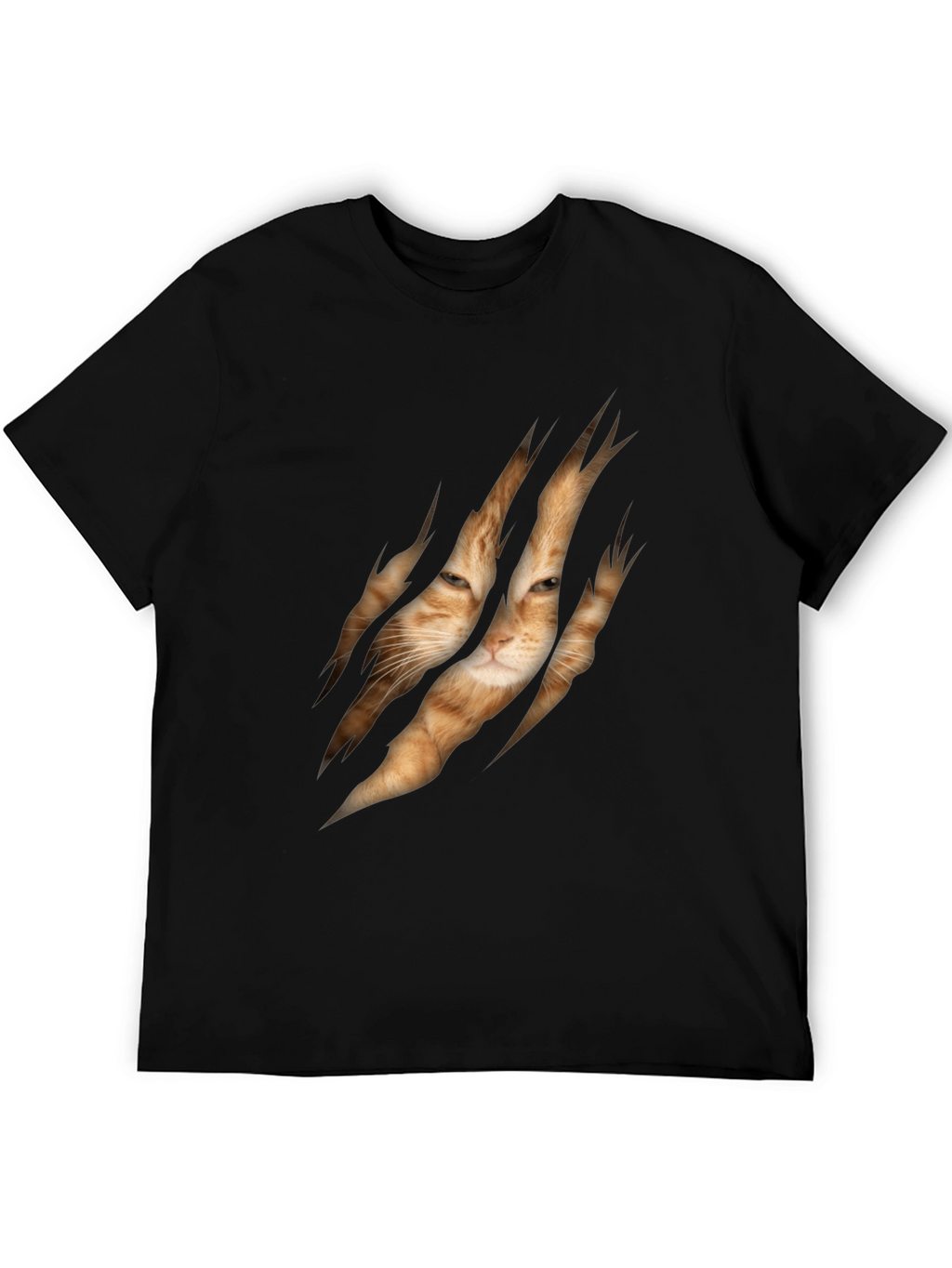Cat Rip Graphic Tee - Unique Animal Lover T-Shirt