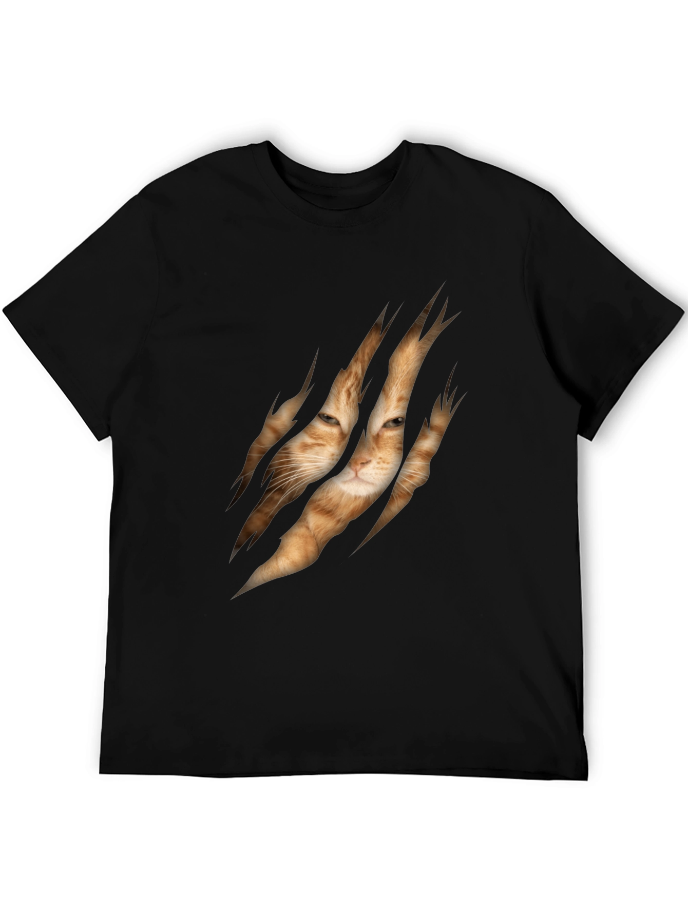 Cat Rip Graphic Tee - Unique Animal Lover T-Shirt