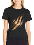 Cat Rip Graphic Tee - Unique Animal Lover T-Shirt