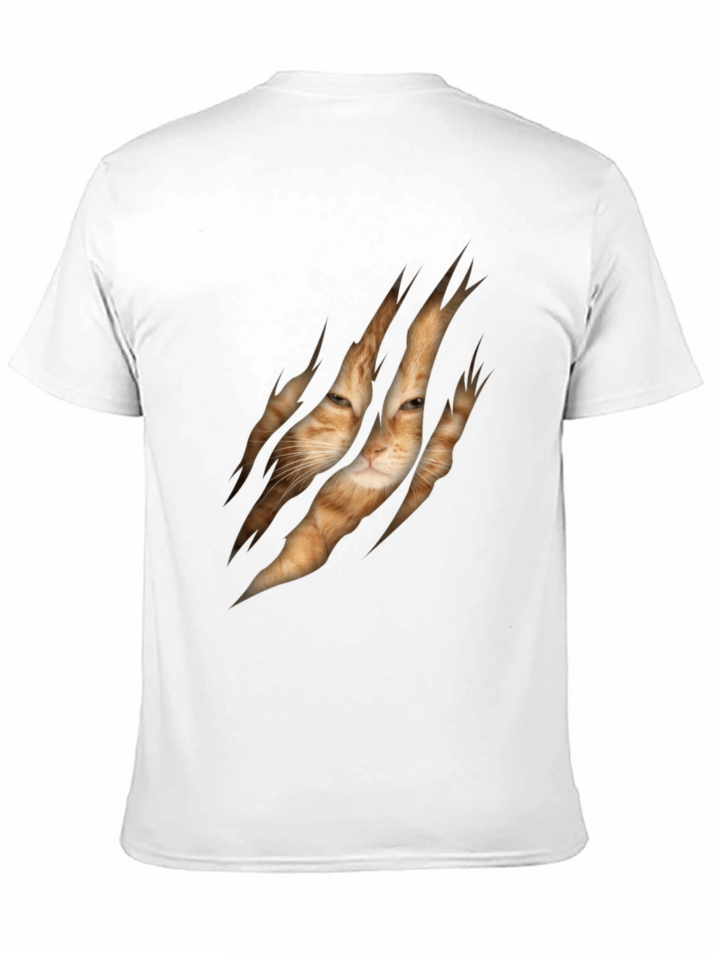 Cat Rip Graphic Tee - Unique Animal Lover T-Shirt