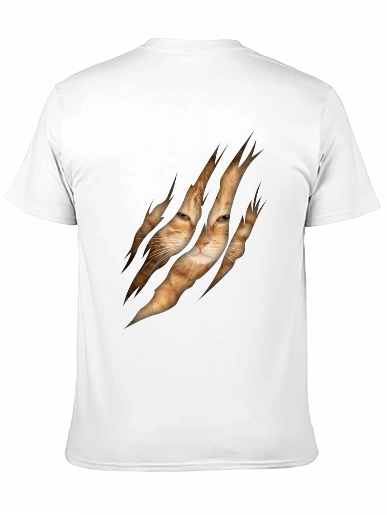 Cat Rip Graphic Tee - Unique Animal Lover T-Shirt