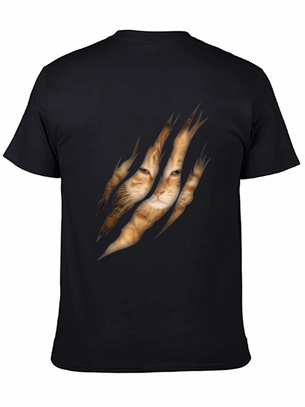 Cat Rip Graphic Tee - Unique Animal Lover T-Shirt