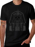 Skull Pharaoh Graphic Tee - Black