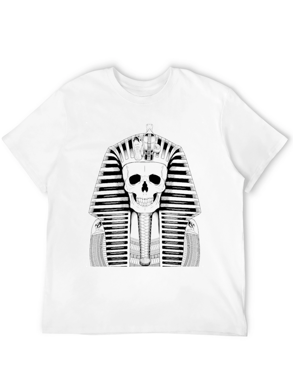 Skull Pharaoh Graphic Tee - Black
