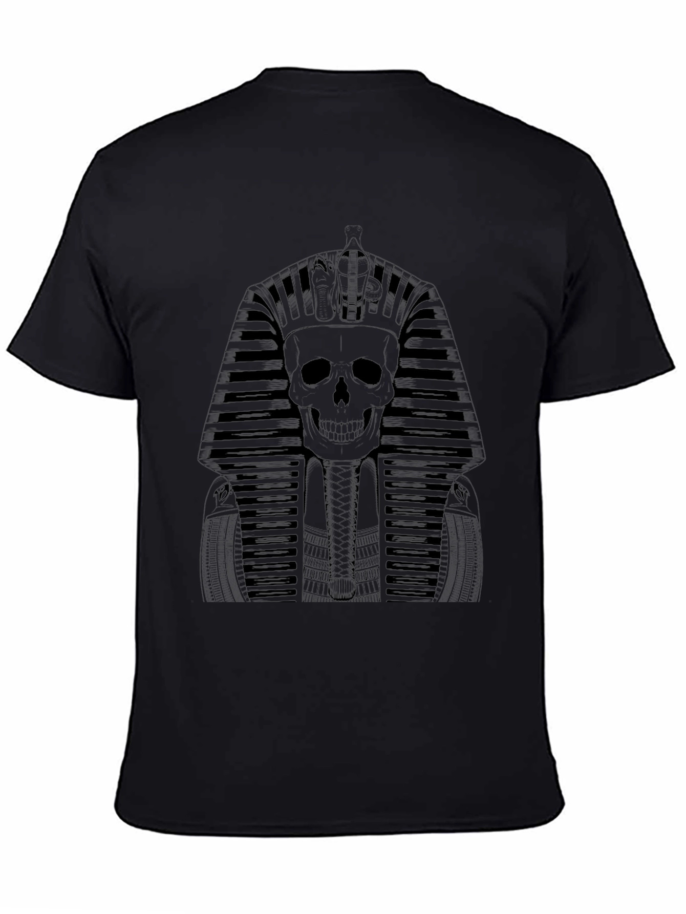 Skull Pharaoh Graphic Tee - Black